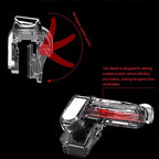 Transparent Simple Joystick Shooting Key Button Trigger Controller Gamepad Gaming Controller Compatible With Smartphones Mobile Stevvex
