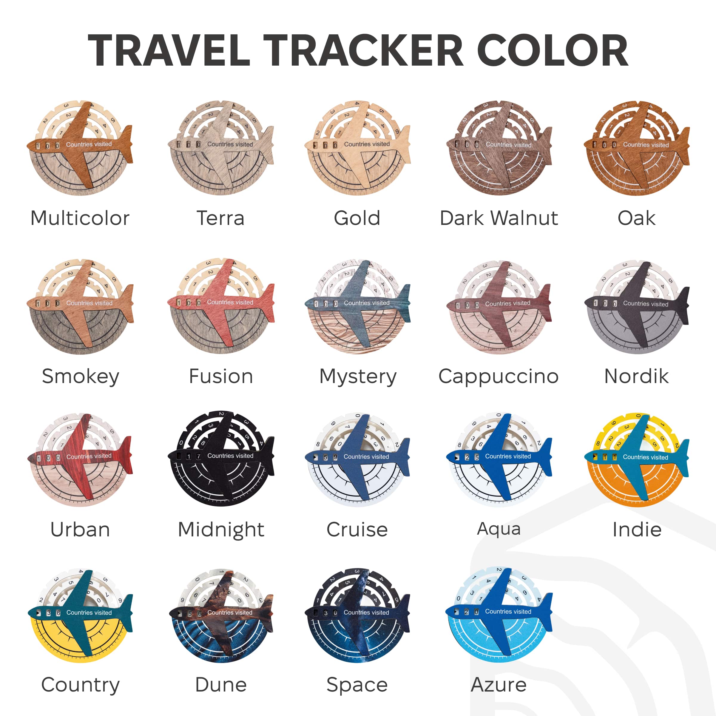 Travel Tracker 3D Wooden World Map - SJB-DIAMOND ELITES