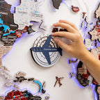 Travel Tracker 3D Colored Wooden World Map – Cruise