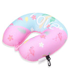 Travel U Shape Neck Pillow Reading Sleeping Long Flights Road Trips Microbead Neck Rest Support Cushion Portable Feather Soft Microfiber Neck Pillow Travel Pillow U-Shaped Neck Pillow Ultra Soft Comfortable Cushion for Neck Support Super for Home Office Stevvex