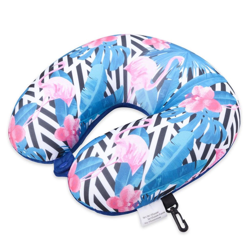 Travel U Shape Neck Pillow Reading Sleeping Long Flights Road Trips Microbead Neck Rest Support Cushion Portable Feather Soft Microfiber Neck Pillow Travel Pillow U-Shaped Neck Pillow Ultra Soft Comfortable Cushion for Neck Support Super for Home Office Stevvex