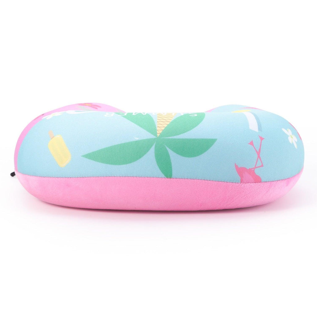 Travel U Shape Neck Pillow Reading Sleeping Long Flights Road Trips Microbead Neck Rest Support Cushion Portable Feather Soft Microfiber Neck Pillow Travel Pillow U-Shaped Neck Pillow Ultra Soft Comfortable Cushion for Neck Support Super for Home Office Stevvex