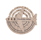 Travel Tracker 3D Wooden World Map - SJB-DIAMOND ELITES