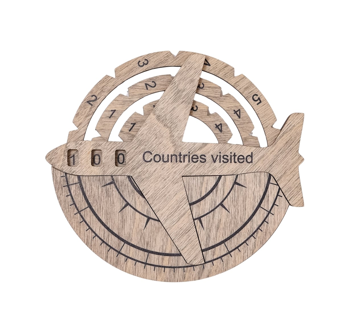 Travel Tracker 3D Wooden World Map - SJB-DIAMOND ELITES