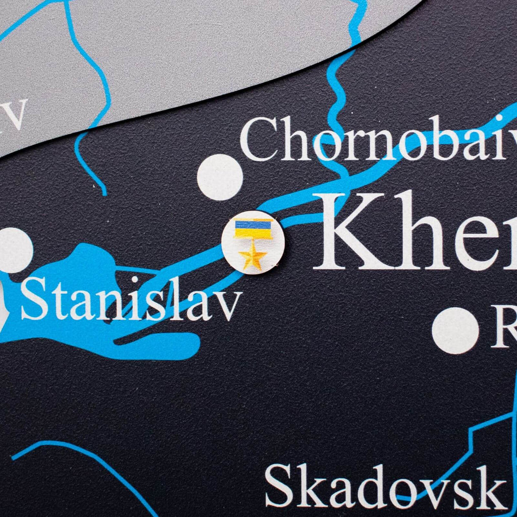 Wooden Map of Ukraine Nordik Enjoy The Wood