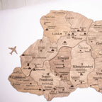 Wooden Map of Ukraine Terra Enjoy The Wood