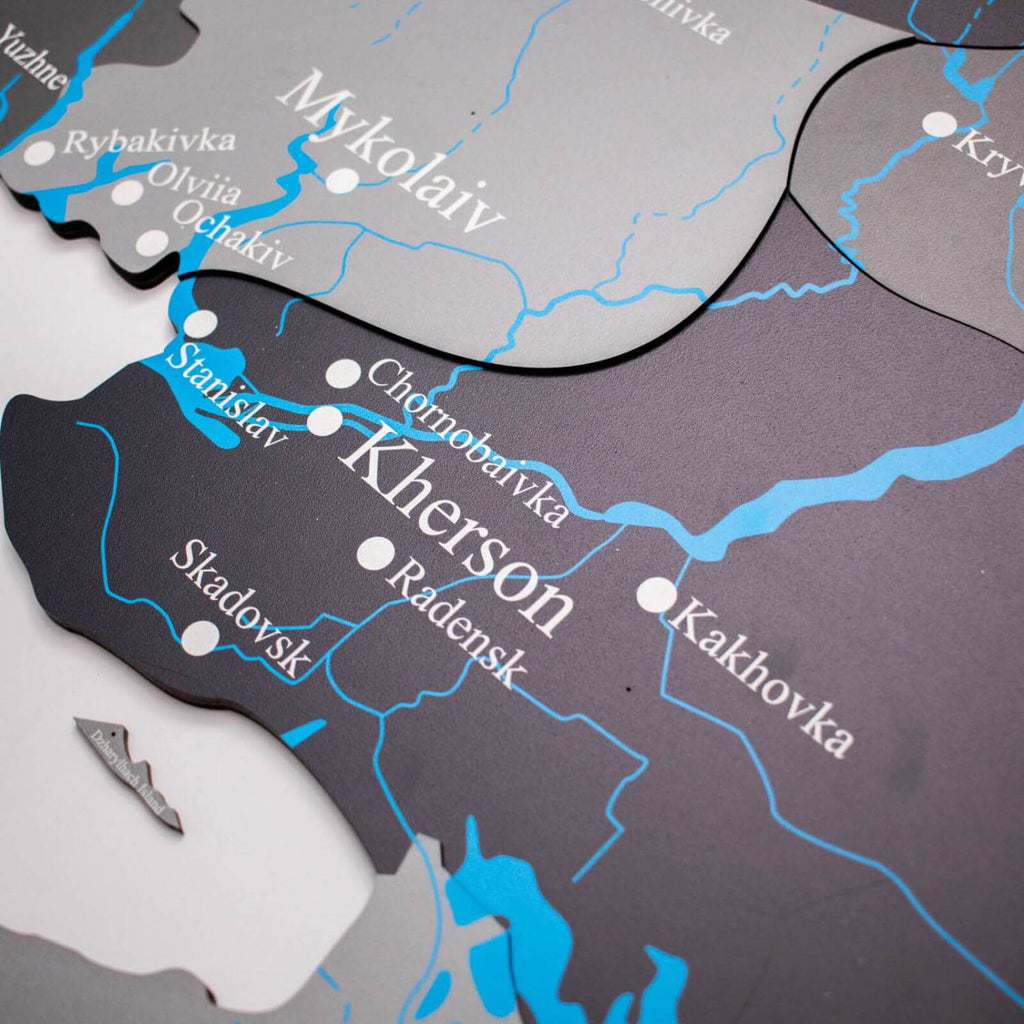 Wooden Map of Ukraine Nordik Enjoy The Wood