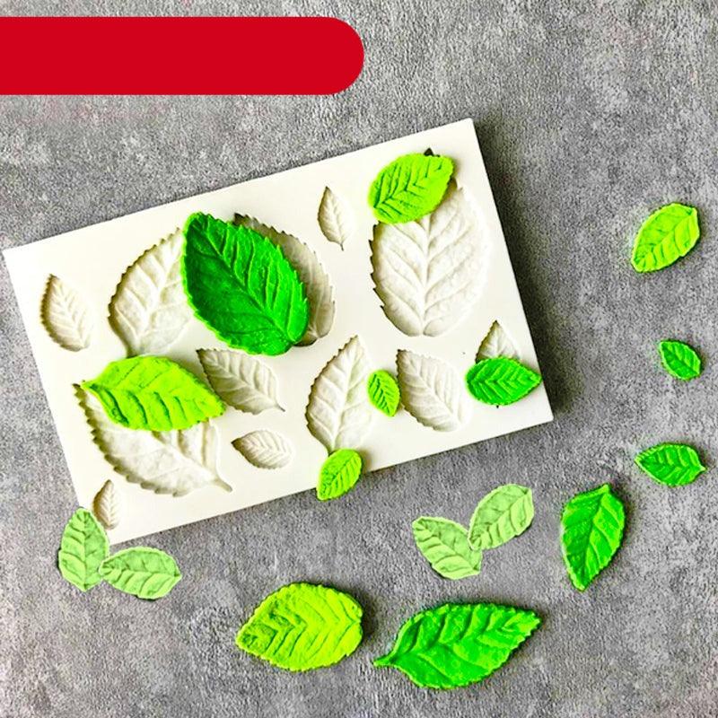 Tree Leaf Mold Silicone Fondant Cake Decorating Tools Chocolate Baking Mould 3D Sugarcraft  Homemade Bakeware 3D Leaf Silicone Mold For Chocolate Candy Sugar Craft Cake Decoration Cupcake Decoration Stevvex