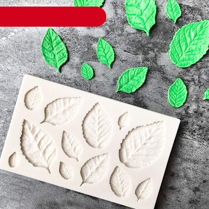 Tree Leaf Mold Silicone Fondant Cake Decorating Tools Chocolate Baking Mould 3D Sugarcraft  Homemade Bakeware 3D Leaf Silicone Mold For Chocolate Candy Sugar Craft Cake Decoration Cupcake Decoration Stevvex