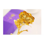 Trendy Flower Gift for Loved ones 24K Gold Rose Gift Big Rose with Gift Box Best Gift for Girlfriend Valentines Day