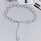 Trendy Heart Shaped Design Body Long Chain Ladies Belts Modern Metal Waist Chain Love Belts For Women Stevvex
