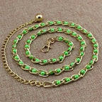 Trendy Heart Shaped Design Body Long Chain Ladies Belts Modern Metal Waist Chain Love Belts For Women Stevvex
