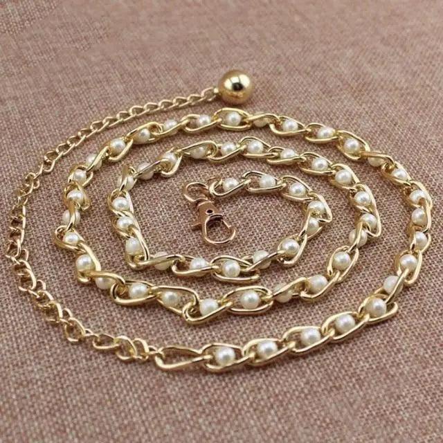 Trendy Heart Shaped Design Body Long Chain Ladies Belts Modern Metal Waist Chain Love Belts For Women Stevvex