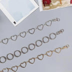 Trendy Heart Shaped Design Body Long Chain Ladies Belts Modern Metal Waist Chain Love Belts For Women Stevvex