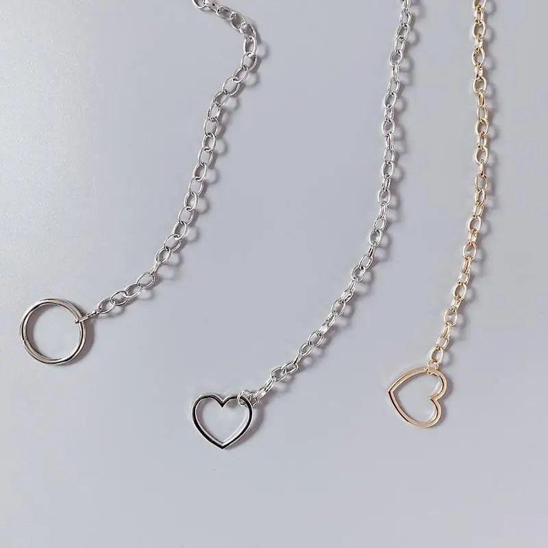Trendy Heart Shaped Design Body Long Chain Ladies Belts Modern Metal Waist Chain Love Belts For Women Stevvex