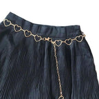 Trendy Heart Shaped Design Body Long Chain Ladies Belts Modern Metal Waist Chain Love Belts For Women Stevvex