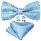 Trendy Patterned Silk Jacquard Plaid Bowtie With  Pocket Square And Cufflinks Set For Men Unique  Butterfly Party Wedding Casual Business Bowtie For Men Stevvex