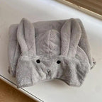 Trendy Rabbit Cartoon Bathrobes For Girls Boys Unisex Soft Hooded And Comfortable Kids Vintage Design Bathrobes Stevvex