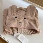 Trendy Rabbit Cartoon Bathrobes For Girls Boys Unisex Soft Hooded And Comfortable Kids Vintage Design Bathrobes Stevvex