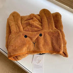 Trendy Rabbit Cartoon Bathrobes For Girls Boys Unisex Soft Hooded And Comfortable Kids Vintage Design Bathrobes Stevvex