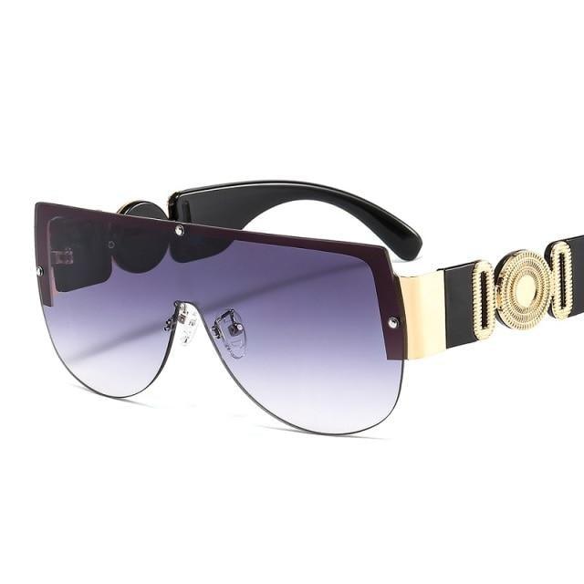 Trendy Sunglasses For Women Stylish Fashionable Shield Sunglasses For Women & Men New Luxury Gradients & Classic Lens For Women & Men New Square Shape Women's Round Sunglasses Stevvex