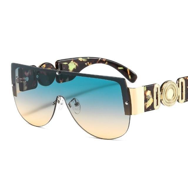 Trendy Sunglasses For Women Stylish Fashionable Shield Sunglasses For Women & Men New Luxury Gradients & Classic Lens For Women & Men New Square Shape Women's Round Sunglasses Stevvex
