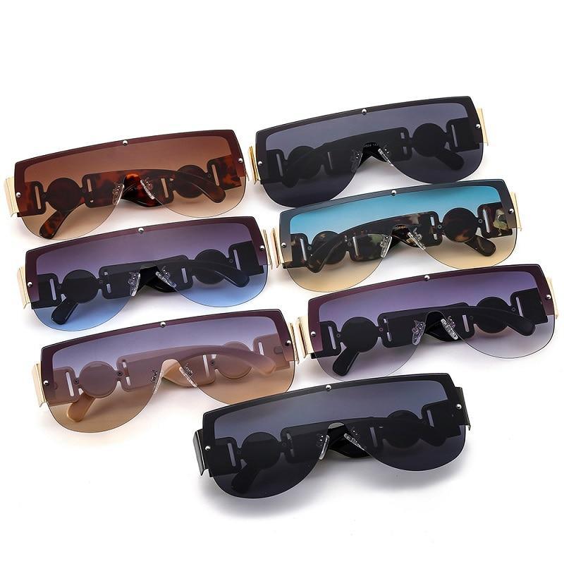 Trendy Sunglasses For Women Stylish Fashionable Shield Sunglasses For Women & Men New Luxury Gradients & Classic Lens For Women & Men New Square Shape Women's Round Sunglasses Stevvex