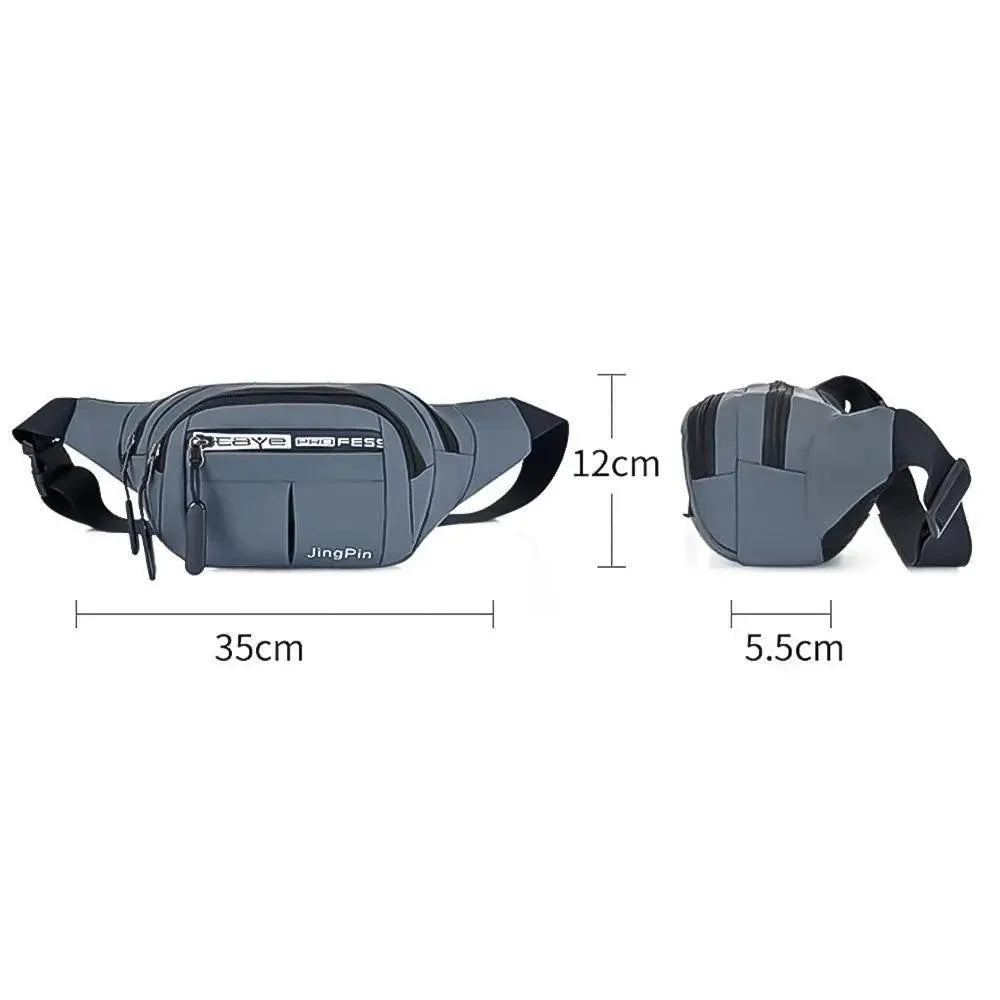Trendy Waist Pouch Bag Hip Pack With Adjustable Straps for Casual Travel Hiking Running Outdoor Sports Classy Money Pouch Waist Bag Stevvex