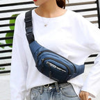 Trendy Waist Pouch Bag Hip Pack With Adjustable Straps for Casual Travel Hiking Running Outdoor Sports Classy Money Pouch Waist Bag Stevvex
