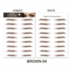 Trendy Waterproof  1 Piece Hair-liked Authentic Eyebrow Tattoo Sticker Waterproof Cosmetics Long Lasting Makeup False Eyebrows Stickers