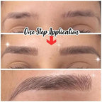 Trendy Waterproof  1 Piece Hair-liked Authentic Eyebrow Tattoo Sticker Waterproof Cosmetics Long Lasting Makeup False Eyebrows Stickers