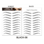 Trendy Waterproof  1 Piece Hair-liked Authentic Eyebrow Tattoo Sticker Waterproof Cosmetics Long Lasting Makeup False Eyebrows Stickers