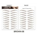 Trendy Waterproof  1 Piece Hair-liked Authentic Eyebrow Tattoo Sticker Waterproof Cosmetics Long Lasting Makeup False Eyebrows Stickers