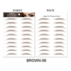 Trendy Waterproof  1 Piece Hair-liked Authentic Eyebrow Tattoo Sticker Waterproof Cosmetics Long Lasting Makeup False Eyebrows Stickers