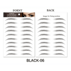 Trendy Waterproof  1 Piece Hair-liked Authentic Eyebrow Tattoo Sticker Waterproof Cosmetics Long Lasting Makeup False Eyebrows Stickers