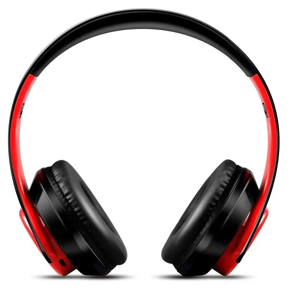 Wireless Headset Bluetooth Earphones and Headphone Foldable Adjustment Bluetooth Wired Headphones TF Card MP3 FM Radios For Online Class Business Trip Travel Video Conference Stevvex
