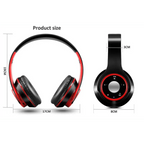 Wireless Headset Bluetooth Earphones and Headphone Foldable Adjustment Bluetooth Wired Headphones TF Card MP3 FM Radios For Online Class Business Trip Travel Video Conference Stevvex