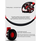 Wireless Headset Bluetooth Earphones and Headphone Foldable Adjustment Bluetooth Wired Headphones TF Card MP3 FM Radios For Online Class Business Trip Travel Video Conference Stevvex
