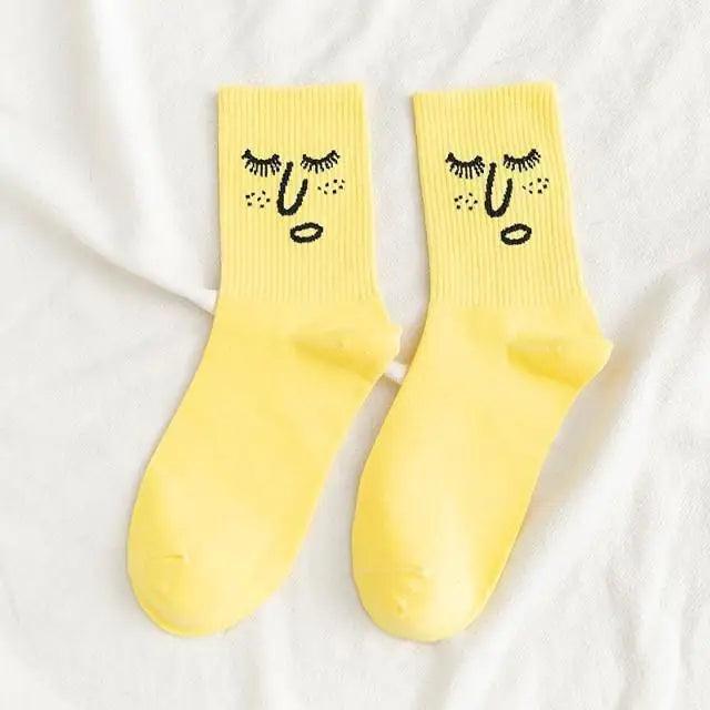 Trendy Women Candy Colors Casual Funny Socks Girl Socks Unisex Women Socks Stylish Socks Funny socks Cute Cool Colorful Cotton socks for Women and Men Cozy Gifts Stevvex