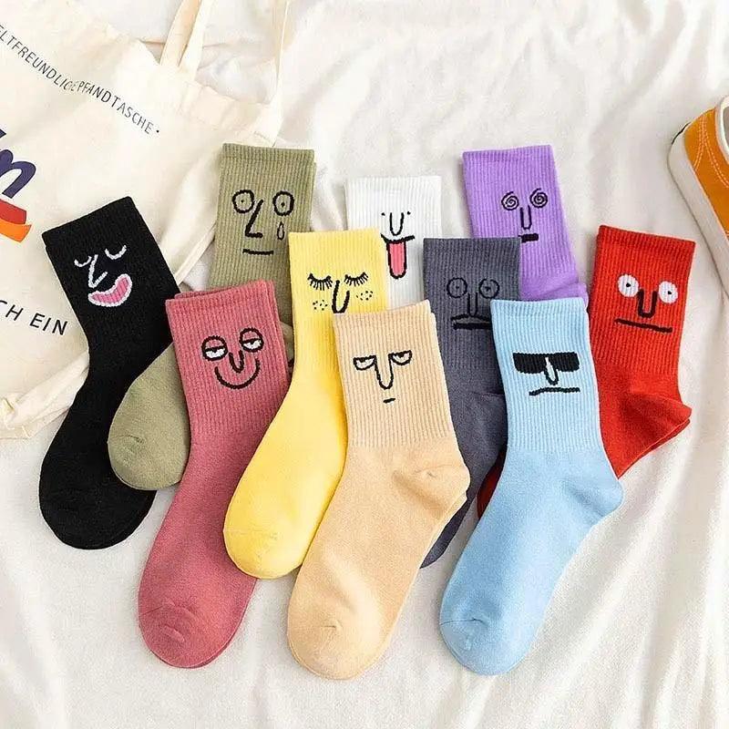 Trendy Women Candy Colors Casual Funny Socks Girl Socks Unisex Women Socks Stylish Socks Funny socks Cute Cool Colorful Cotton socks for Women and Men Cozy Gifts Stevvex