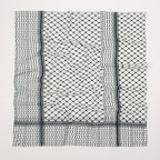 Trendy Women's Chiffon Keffiyeh Scarf with Print – Perfect for Summer, Travel & Islamic Modest Fashion(MH110)
