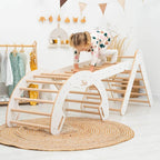 3 in 1 Pikler Triangle Set: Pikler Triangle + Arch + Ladder - SJB-DIAMOND ELITES