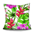 Tropical Plants Palm Leaf Pillow Cover Green Leaves Cushion Covers Flower Decorative Pillow Sofa Decorative Throw Pillow Covers Tropical Green Leaves Floor Pillow Cover for Couch Cushion Cover Plant Monstera Leaf 45x45cm Stevvex