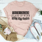True Crime Glass Of Wine Bed By Nine Tee