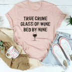 True Crime Glass Of Wine Bed By Nine Tee Peachy Sunday