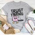 Trust God's Timing He Wants The Best For You Tee Peachy Sunday