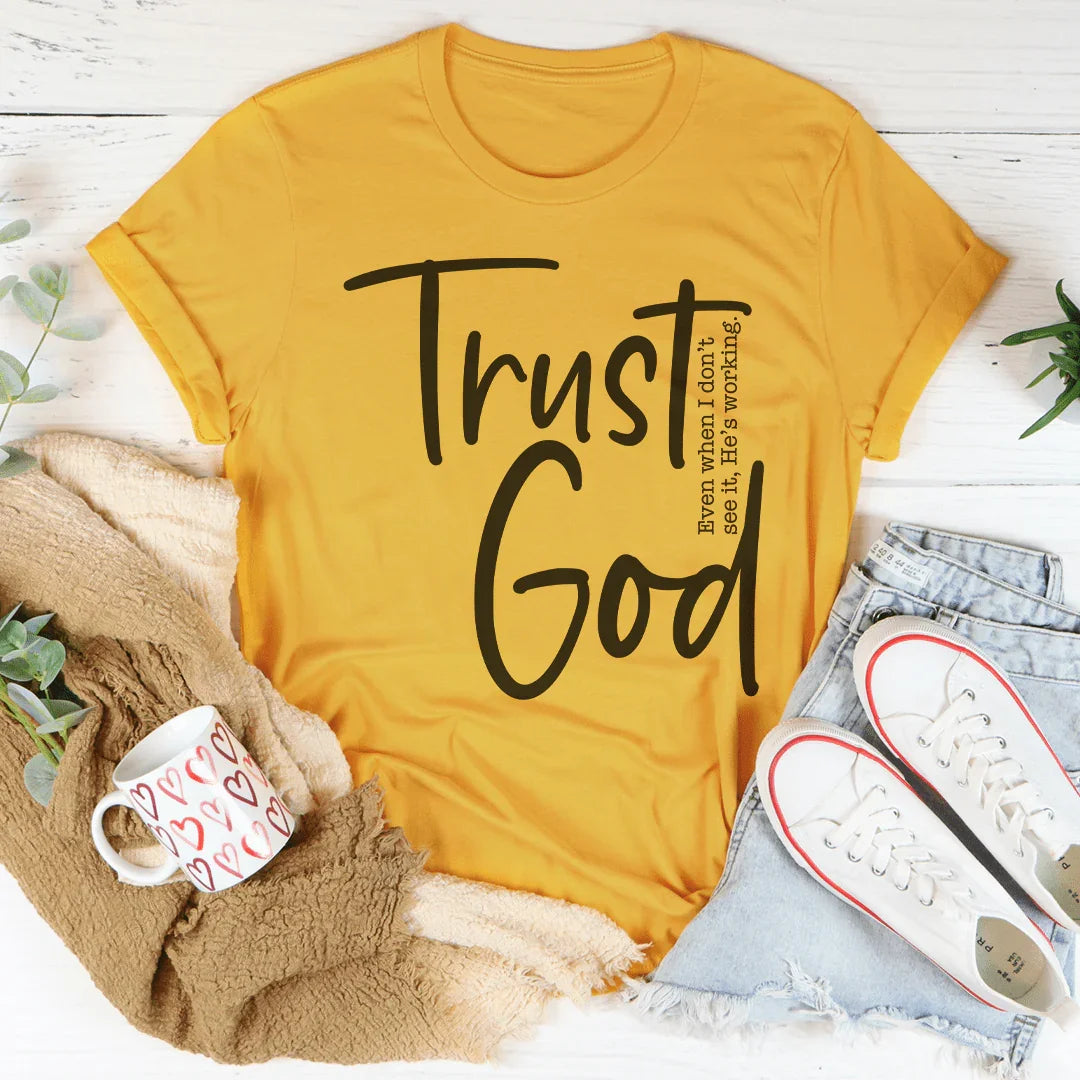 Trust God Tee Peachy Sunday
