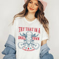 Try That In A Small Town Tee Peachy Sunday