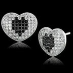 Sterling Silver Black CZ Earrings – TS483 – Femstylo