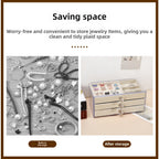 Multi-layer anti-oxidation jewelry box, earrings necklace bracelet jewelry storage box large capacity - SJB-DIAMOND ELITES